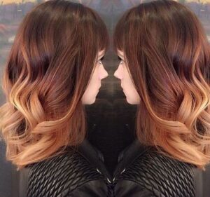 strawberry blonde ombre