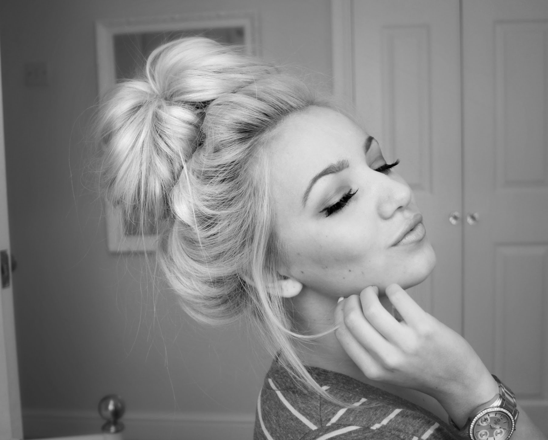 9. "Blonde Messy Bun: The Perfect Tomboy Updo" - wide 4