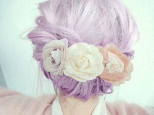 Updo With Flowers