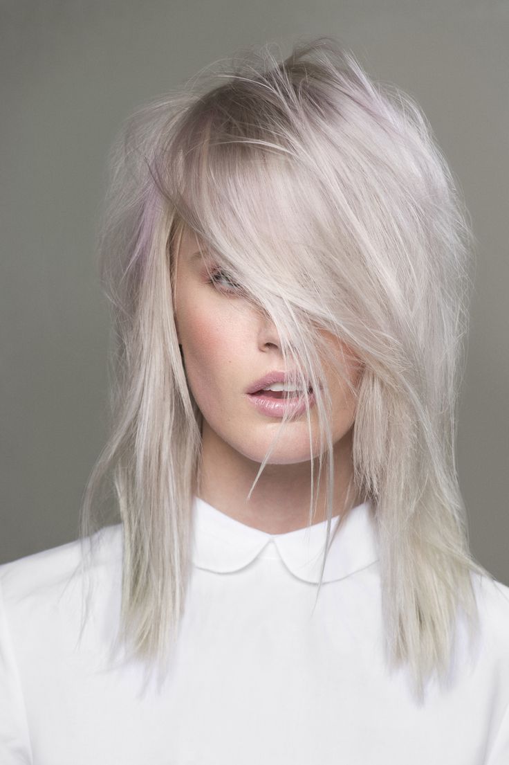 platinum hair and color blonde Silver