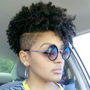 natural curls mohawk