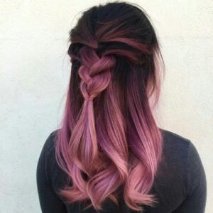 Purple Pink Sherbet Balayage