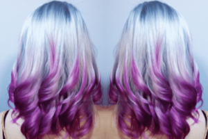 blue and purple ombre