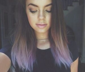 lavender dip dye