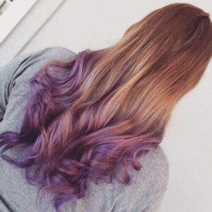 muted grape ombre