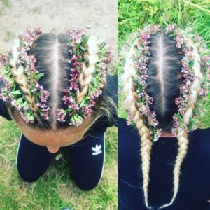 dutch flower braids