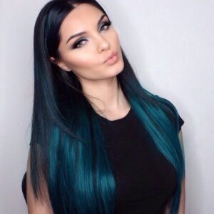 layered teal color