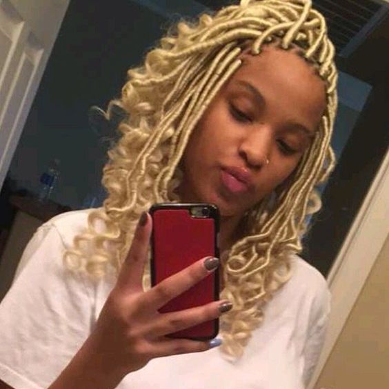 locs with curled ends