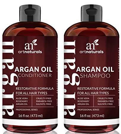 Art Naturals Organic Moroccan Argan Oil Shampoo and Conditioner Set