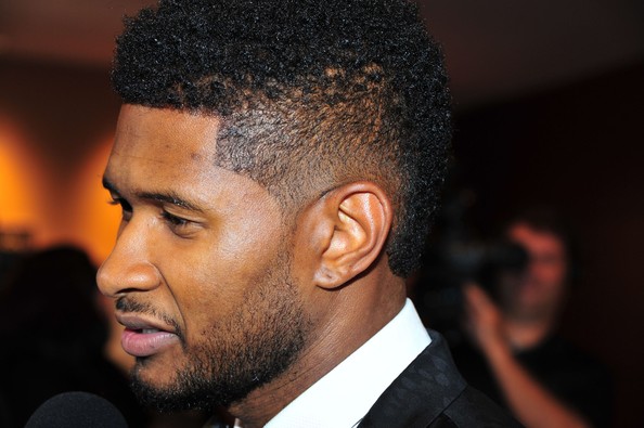 Usher haircuts sponge curls