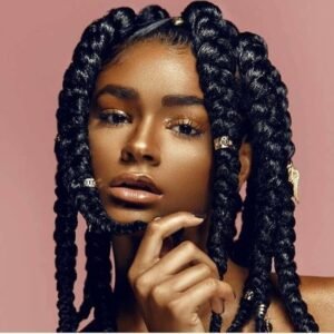 tapered jumbo braids