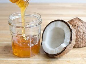 coconut and honey hair mask