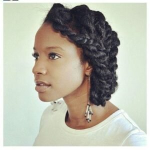 two strand twist side style