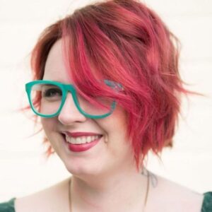 Shaggy Red Bob for Plus Size Women