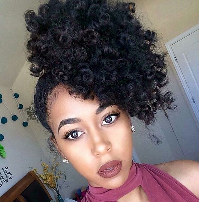 Twist Out Pineapple Hairstyle