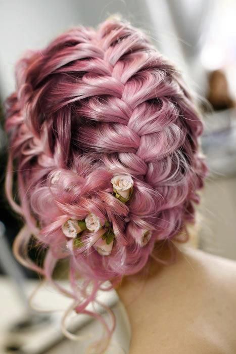 Multi-Braided Style with Side Bun