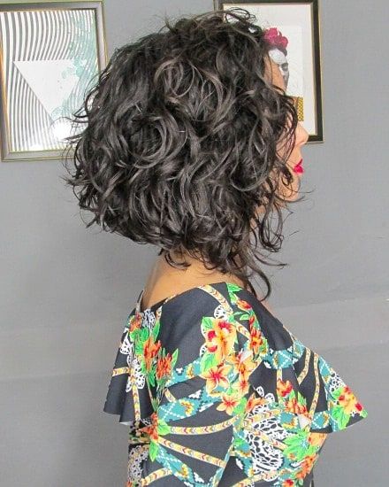A-line Bob with Loose Curls