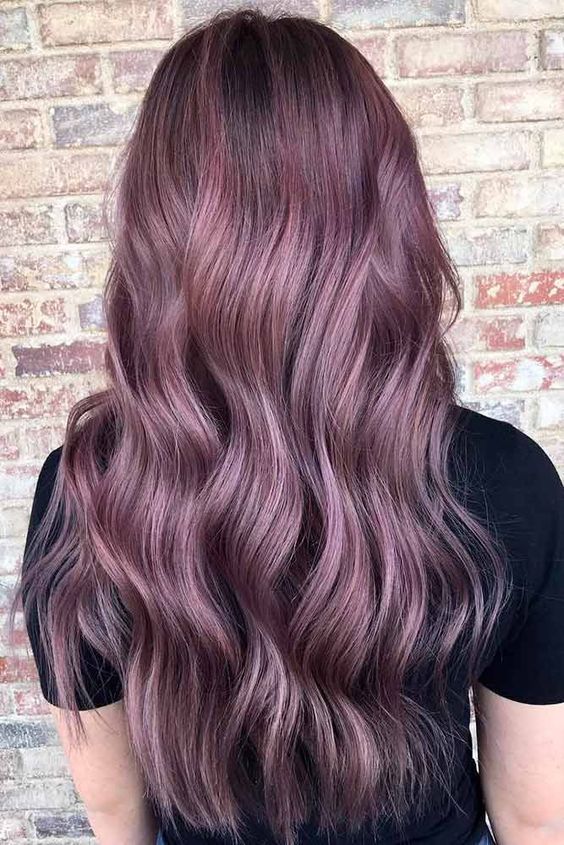 Long Glamorous Lilac Waves