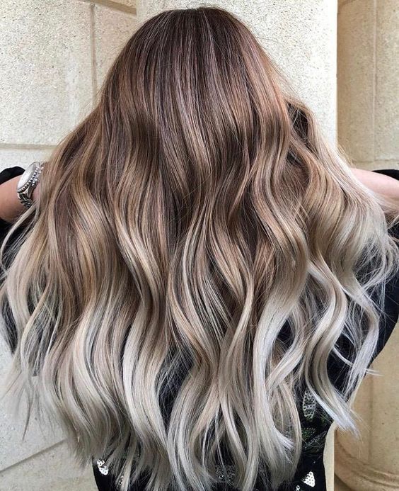 Long Toasted Coconut Ombre