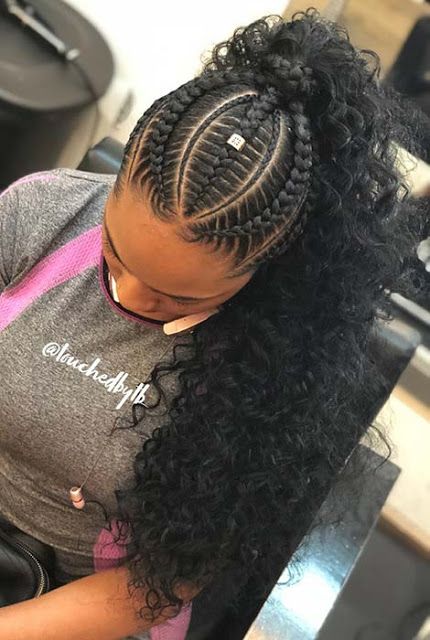 Arch Braids With Weave  