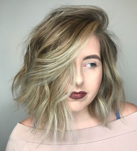 Ashy Blond Bob with Layers