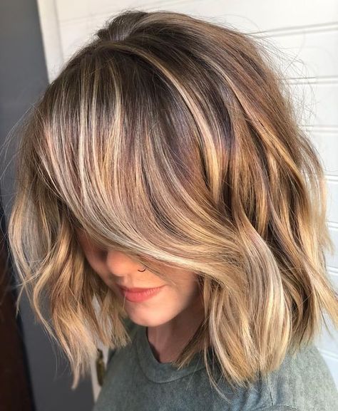 Golden Brown Hair With Honey Highlights