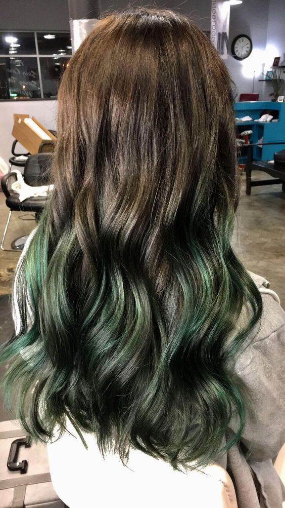 Forest Green Balayage