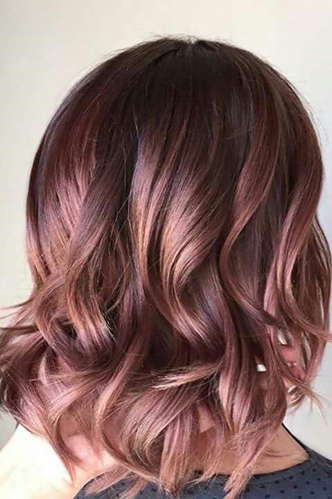 rose gold lilac hair