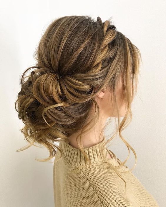 Subtle Rope Braid and Messy Chignon