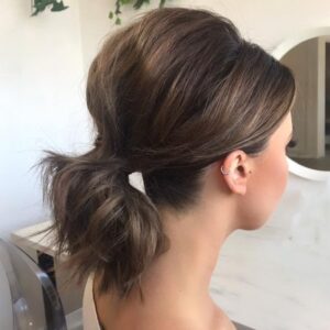 Classic Messy Ponytail with Added Volume