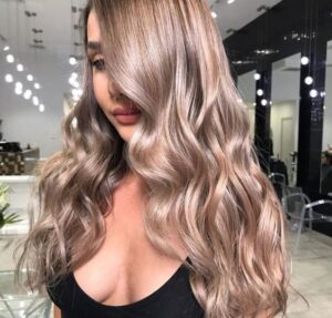 Long Champagne Bronde Waves