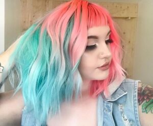 Baby Blue and Baby Pink Unicorn Hair