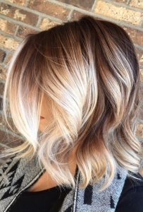 Sunny Blonde Balayage and Messy Waves