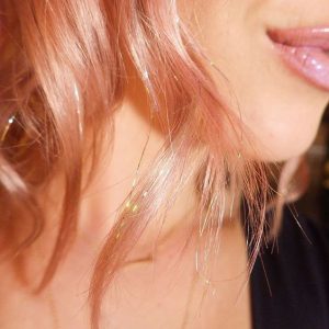 Blorange Hair with Rosy Gold Extensions