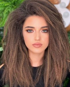 Crimped Hair with Big Volume