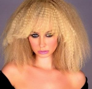 Crimped Lob with Bangs