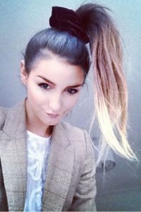 Ombre High Ponytail with Scrunchie