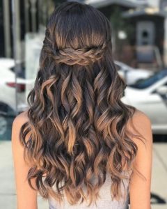 braids knotted long curls