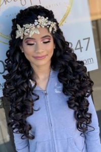flower hair accessory glam