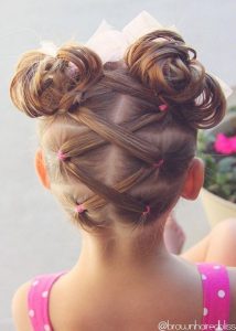 Laced Ponytails with Pigtails