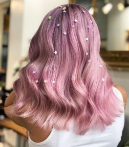 pink star hair
