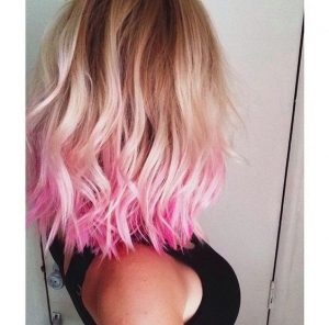 hot pink tip ombre