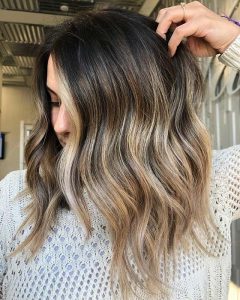 dirty blonde end ombre