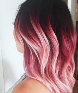 tones of pink ombre
