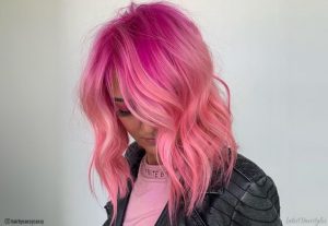 neon pink and orange