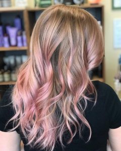 rosey pink ombre