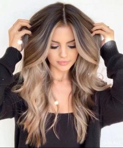 brown blonde ombre mixing