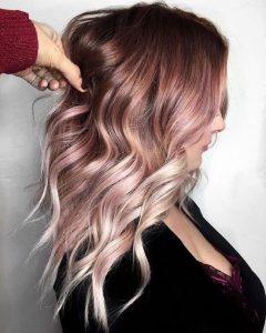 edgy pink ombre color