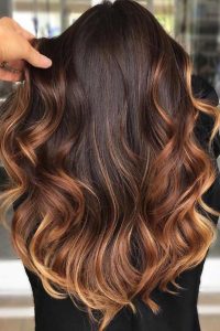 chocolate brown ombre