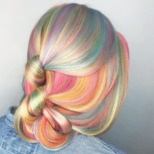 rainbow blonde unique